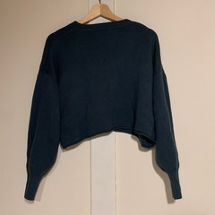 長袖ニット モスグリーンの画像