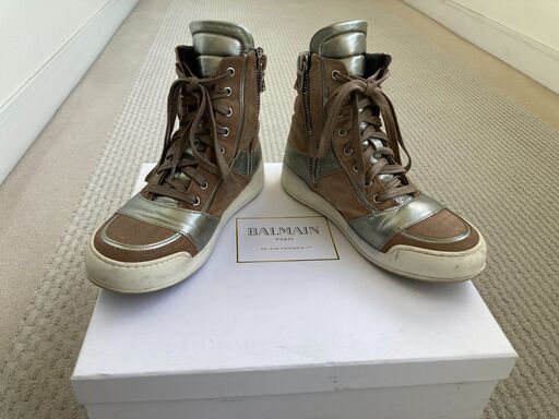 ★定価102,900円★BALMAIN(バルマン)★秋冬ジップアップブーツ★ブルーベル・ジャパン物★サイズ：「40」≒25㎝～25.5㎝★