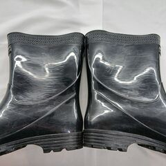 【中古・傷や汚れあり】Okamoto／黒長靴／A0046Mの画像