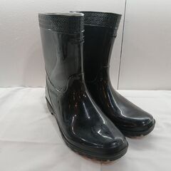 【中古・傷や汚れあり】Okamoto／黒長靴／A0046Mの画像