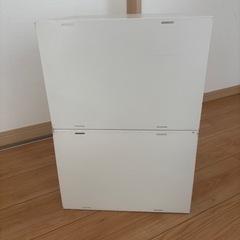 金属型収納ボックス　2個セット　引き出しの画像