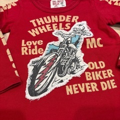 ロンT サイズ80 赤　男の子の画像