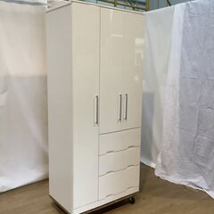 No.155　ニトリ　ワードローブ　クローゼット　白（豊橋市収集業務課リユース家具）の画像