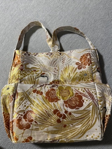 いいね無し即買マグネットポケットおまけ　花嫁衣装リメイク　5wayトートバッグ　新品