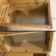 No.156　ワードローブ　クローゼット　木製（豊橋市収集業務課リユース家具）の画像