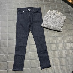 Lui's スーパーストレッチ スキニーデニムセットの画像