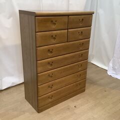 No.157　タンス　チェスト　木製　７段（豊橋市収集業務課リユース家具）の画像