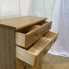 No.157　タンス　チェスト　木製　７段（豊橋市収集業務課リユース家具）の画像
