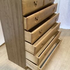 No.157　タンス　チェスト　木製　７段（豊橋市収集業務課リユース家具）の画像