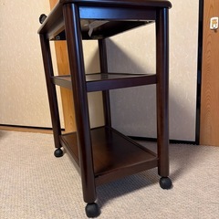 ワゴン　台　　たな棚　　天然木ざい材の画像