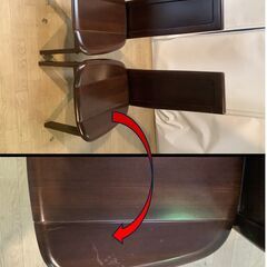 No.159　ニトリ ダイニングテーブル(110×110）　4人かけ（豊橋市収集業務課リユース家具）の画像