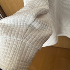 ワッフルニット　ドロップショルダー　スウェットシャツの画像