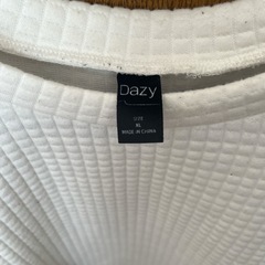 ワッフルニット　ドロップショルダー　スウェットシャツの画像