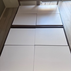 【6日迄！‼️】マットレス付きベッド　セミダブルの画像
