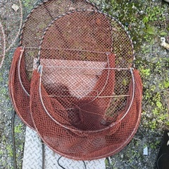 6セット 穴子 シャコ カニカゴ 蟹カゴ 蟹篭  蟹採り 漁具、中古の画像