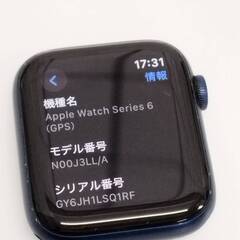 Apple Watch Series 6/GPS/44mm/A2292/ブルー〈M00J3J/A〉(3)の画像
