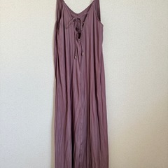 美品　ワンピース　くすみパープル　インナー付き　【ハニーズ、gla】　の画像