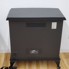 ニトリ 暖炉型 ファンヒーター 黒 ぶらブラック の画像