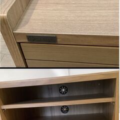 【交渉中】No.164　テレビ台　引き出し付き　アイボリー　幅120cm（豊橋市収集業務課リユース家具）の画像