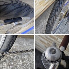 中古自転車 GIOS ジオス7段変速 400MM クロスバイク 軽整備済み 防犯登録対応 町田市 相模原市 MM877の画像