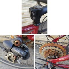 中古自転車 8段変速 500MM クロスバイク 軽整備済み 防犯登録対応 町田市 相模原市 MM878の画像