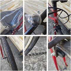 中古自転車 8段変速 500MM クロスバイク 軽整備済み 防犯登録対応 町田市 相模原市 MM878の画像