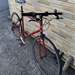 中古自転車 8段変速 500MM クロスバイク 軽整備済み 防犯登録対応 町田市 相模原市 MM878の画像