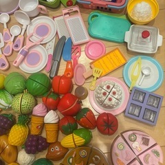 おままごと　おもちゃ　セット　キッチン　野菜　くだものの画像