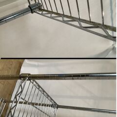 No.170　アイリスオーヤマ　メタルラック　キャスター付き　幅109cm（豊橋市収集業務課リユース家具）の画像