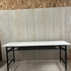 J564⭐️折り畳み　会議テーブル　白の画像