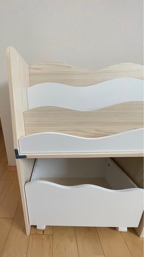 ニトリ キッズ収納ラック(ミア3 M ナチュラル)