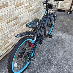 中古自転車 6段変速 22インチ LEDオートライト 軽整備済み 防犯登録対応 町田市 相模原市 MM880の画像