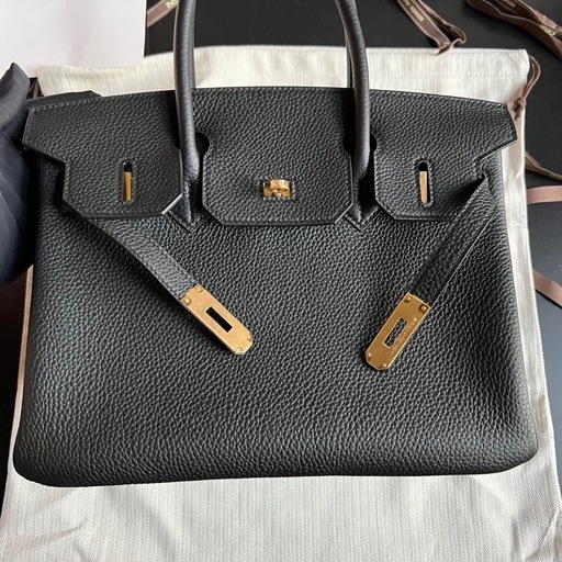エルメス(HERMES) バーキン30 黒 トゴ ゴールド金具 U刻印
