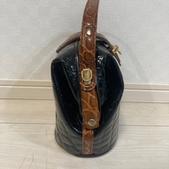 早い者勝ち　Fontanelli シャイニングクロコ 本革 y2k ハンドバッグの画像