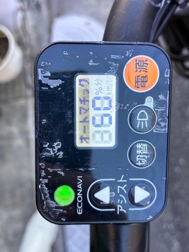 Panasonicアシスト自転車、バッテリーランプ4つ、レインカバーおまけ
