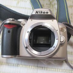 ニコン デジタル一眼レフカメラ D40  (シルバー)  18-55mmレンズ・バッテリー・充電器・ケ－ス・取説付きの画像