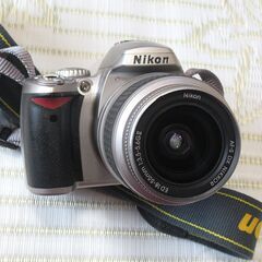 ニコン デジタル一眼レフカメラ D40  (シルバー)  18-55mmレンズ・バッテリー・充電器・ケ－ス・取説付きの画像
