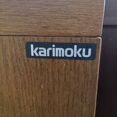 ★リユースのサカイ水戸店★Karimoku収納棚H70.5×D46×W60クリーニング済みMT6082の画像
