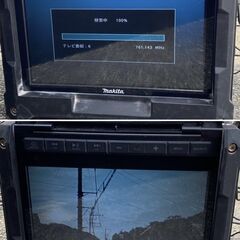 【久留米】【引き取り限定】【中古品】makita マキタ TV100 充電式ラジオ付テレビ リモコン・アンテナ付/ACアダプタ無し ※バッテリ別売 ※ハンドル部に歪み有(動作には問題ありません)の画像