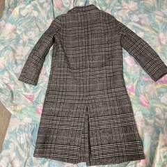 チェックコートロングの画像