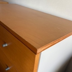 【無料】「無印良品」木製チェスト・タンスの画像