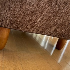 2人掛けソファ　倒してソファベッドも可能の画像