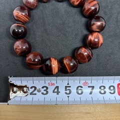 【まとめ売り】レッド　タイガーアイ　水晶　ブレスレットの画像