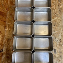 C(7645) EBM 18-8 深型組バット 10個セット ステンレス 中古品 業務用 厨房用品 飲食店 店舗用 調理用の画像