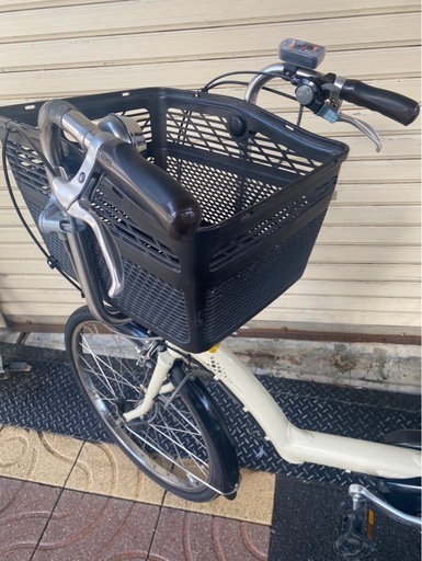 格安★ブリヂストン　アンジェリーノ　チャイルドシート取り付け可能　前かご付き電動自転車