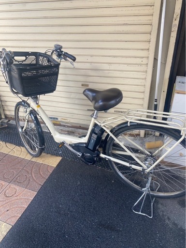 格安★ブリヂストン　アンジェリーノ　チャイルドシート取り付け可能　前かご付き電動自転車