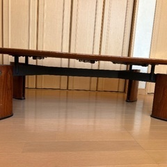 木目調　長机の画像