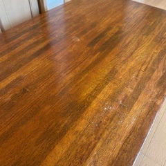 木目調　長机の画像