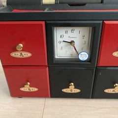 鹿野漆器　セイコー時計　小物入れの画像