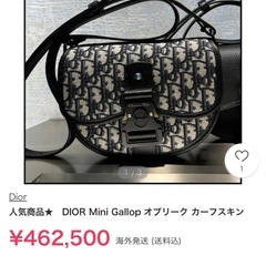 【46万円】ほぼ新品　Dior ショルダーバック　ギャロップの画像